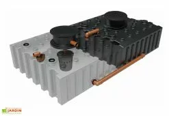 GreenLife Cuve De Récupération D’eau De Pluie Enterrée – 8000 L Plate -Jardinage Soldes recuperateur eau pluie enterree plat greenlife 8000l biovitor