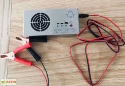 Repulsif Pro Répulsif Ultrasons Rongeurs Et Insectes + Adaptateur Batterie -Jardinage Soldes repulsif ultrasons nuisibles pinces crocodiles