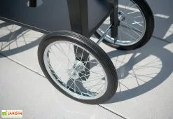 Herstera Garden Jardinière En Acier à Roulettes - Wheels -Jardinage Soldes roues chariot potager
