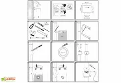 Garantia Cuve Récupération D'Eau Pluie 2 En 1 Grise 300 L -Jardinage Soldes sch ma montage r cup rateur 2