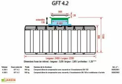 GreenLife Cuve Récupérateur D'Eau Enterrée Projekt 4200 L 9 GreenLife Cuve Récupérateur D'Eau Enterrée Projekt 4200 L -Jardinage Soldes schema cuve plate gft4 3