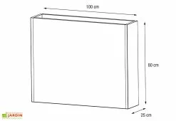 Herstera Garden Jardinière En Métal Avec 3 Niveaux De Contenance - 100 X 25 X 80 Cm -Jardinage Soldes schema dimensions jardiniere hg