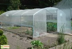 Serre Tunnel Tonneau En Polyéthylène 24 M² - 4 Saisons 6 X 4 M