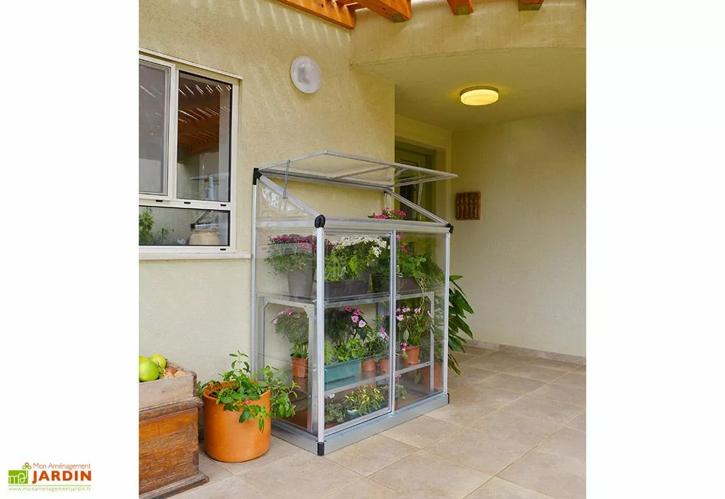 Canopia Serre Adossée En Aluminium Et Polycarbonate Lean To (63,5 X 125 Cm) 5 Canopia Serre Adossée En Aluminium Et Polycarbonate Lean To (63,5 X 125 Cm) – Image 3