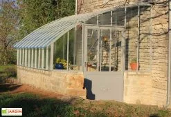 Lams Serre Adossée Ancienne En Aluminium Et Verre Trempé 4mm Chambord 380x280