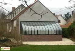 Lams Serre Adossée Ancienne En Aluminium Et Verre Trempé 4mm Chambord 530x280