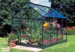 Halls Serre De Jardin En Aluminium Et Verre Trempé Popular 86 - 5 M² 9 Halls Serre De Jardin En Aluminium Et Verre Trempé Popular 86 - 5 M² -Jardinage Soldes serre culture aluminium verre popular 86 vert