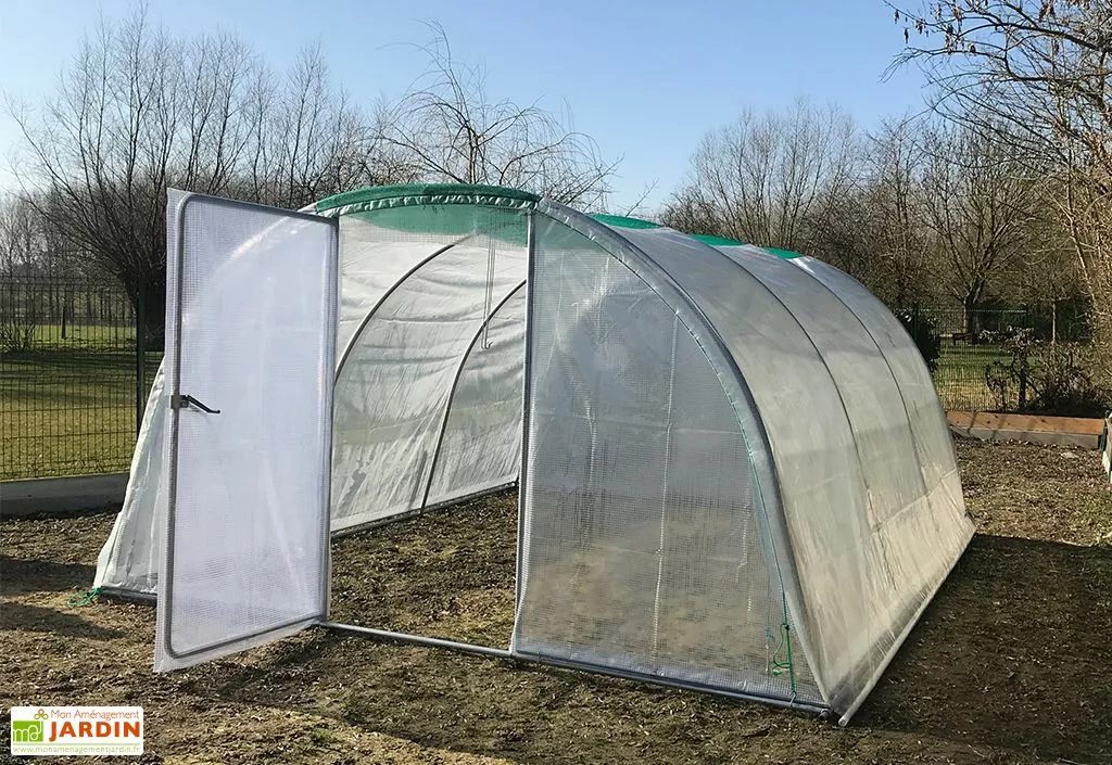 Tonneau Serre De Jardin Tunnel En Acier Et Polyéthylène Cabriolet – 4,50 X 3,70 M 3 Tonneau Serre De Jardin Tunnel En Acier Et Polyéthylène Cabriolet – 4,50 X 3,70 M