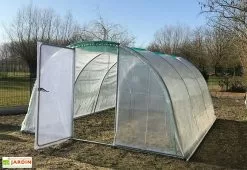 Tonneau Serre De Jardin Tunnel En Acier Et Polyéthylène Cabriolet – 6 X 3,70 M