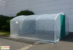 Serre Tunnel Tonneau En Polyéthylène 30 M² - 4 Saisons Plus 7,5 X 4 M -Jardinage Soldes serre jardin 4 saisons plus 450 3 1