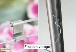 Serre De Jardin Adossée En Verre Lams 0,9 M² - Melissa Anthracite -Jardinage Soldes serre jardin adossee aluminium anthracite verre trempe melissa ida lams 2