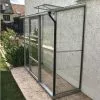 Serre De Jardin Adossée En Verre Lams 1,3 M² - Melissa Alu Naturel