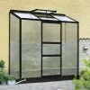 Halls Serre De Jardin Adossée En Polycarbonate Atlan 3 – 1,3 M² -Jardinage Soldes serre jardin adossee polycarbonate