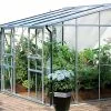 Serre De Jardin Adossée En Verre Lams 4,9 M² - Melissa Alu Naturel -Jardinage Soldes serre jardin adossee verre polycarbonate aluminium lams melissa ida 5200