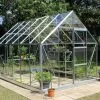 Halls Serre De Jardin En Aluminium Et Verre Trempé Universal 128 – 9,9 M² -Jardinage Soldes serre jardin alu verre trempe universal 128