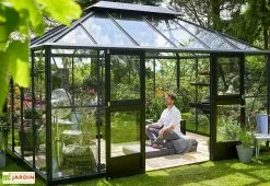 Jardin D’Hiver Verre Trempé Alu Anthracite 13 M² – Juliana Grand Oase
