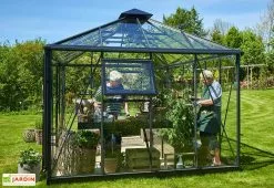 Jardin D’Hiver Verre Trempé Alu Anthracite 13 M² – Juliana Grand Oase -Jardinage Soldes serre jardin aluminium anthracite verre trempe juliana grand oase 8