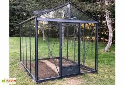 Lams Serre De Jardin En Aluminium Et Verre Trempé Luxia 10,8 M² -Jardinage Soldes serre jardin aluminium lucia 236x457 cm 1