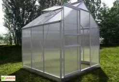 Chalêt-Jardin Serre De Jardin En Aluminium Et Polycarbonate Alvéolaire Diamant 66