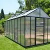 Canopia Serre De Jardin En Aluminium Et Polycarbonate Glory 11,8 M² - Grise -Jardinage Soldes serre jardin aluminium polycarbonate glory 11 8 m 10