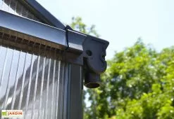 Canopia Serre De Jardin En Aluminium Et Polycarbonate Glory 11,8 M² - Grise -Jardinage Soldes serre jardin aluminium polycarbonate glory 11 8 m 5