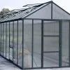 Canopia Serre De Jardin En Aluminium Et Polycarbonate Glory 14,7 M² - Grise -Jardinage Soldes serre jardin aluminium polycarbonate glory 14 7 m 10