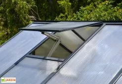 Canopia Serre De Jardin En Aluminium Et Polycarbonate Glory 14,7 M² - Grise -Jardinage Soldes serre jardin aluminium polycarbonate glory 14 7 m 2