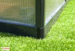Canopia Serre De Jardin En Aluminium Et Polycarbonate Glory 14,7 M² - Grise -Jardinage Soldes serre jardin aluminium polycarbonate glory 14 7 m 7
