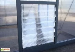 Canopia Serre De Jardin En Aluminium Et Polycarbonate Glory 14,7 M² - Grise -Jardinage Soldes serre jardin aluminium polycarbonate glory 14 7 m 9