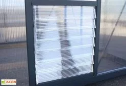 Canopia Serre De Jardin En Aluminium Et Polycarbonate Glory 4,7 M² - Grise -Jardinage Soldes serre jardin aluminium polycarbonate glory 4 7 m 8