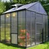 Canopia Serre De Jardin En Aluminium Et Polycarbonate Glory 6 M² - Grise -Jardinage Soldes serre jardin aluminium polycarbonate glory 6 m 1