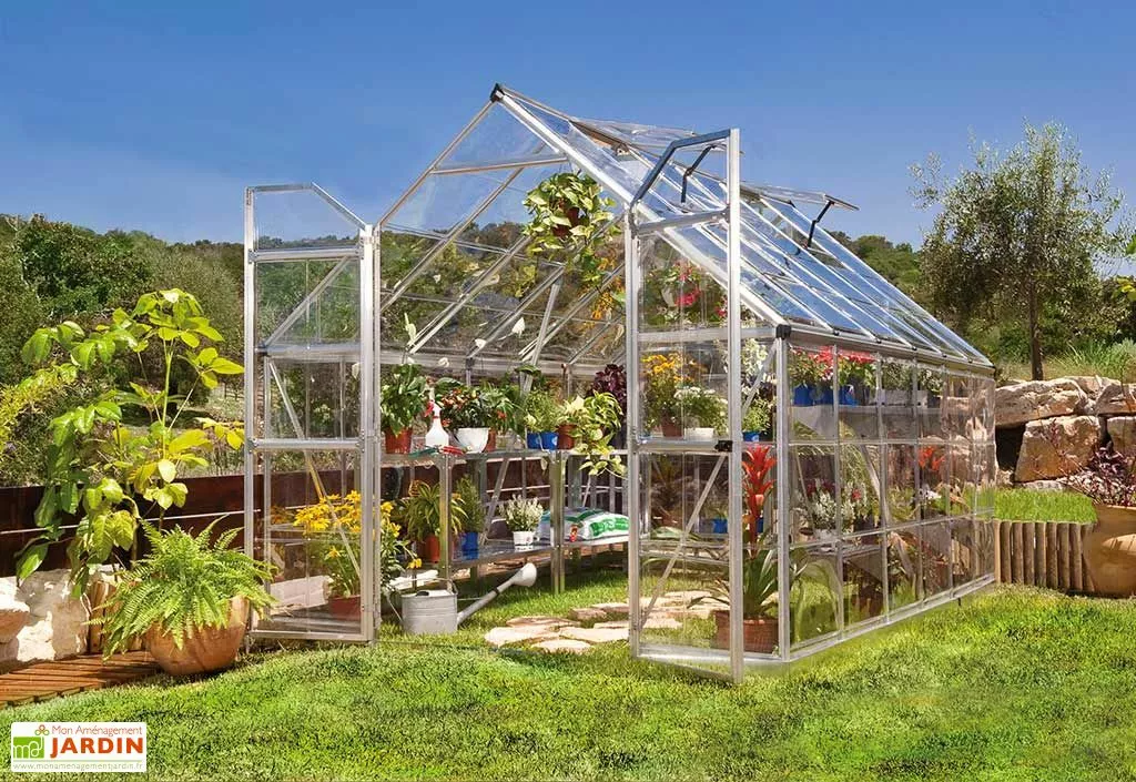 Canopia Serre De Jardin En Aluminium Et Polycarbonate Octave 9 M² 4 Canopia Serre De Jardin En Aluminium Et Polycarbonate Octave 9 M² – Image 2