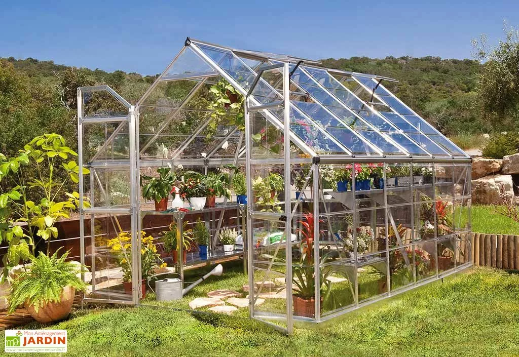 Canopia Serre De Jardin En Aluminium Et Polycarbonate Octave 9 M² 3 Canopia Serre De Jardin En Aluminium Et Polycarbonate Octave 9 M²
