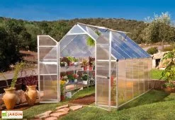 Canopia Serre De Jardin En Aluminium Et Polycarbonate Essence 9 M²