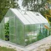 Halls Serre De Jardin En Aluminium Et Polycarbonate Universal 128 – 9,9 M² -Jardinage Soldes serre jardin aluminium polycarbonate universal 128