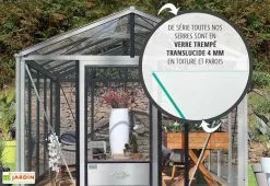 Lams Serre De Jardin En Aluminium Et Verre Trempé Supra 16,7 M² -Jardinage Soldes serre jardin aluminium supra 530x315 cm 1