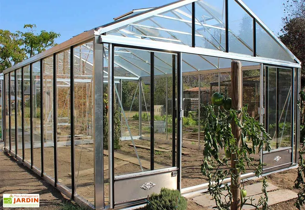 Lams Serre De Jardin En Aluminium Et Verre Trempé Supra 27,8 M² 7 Lams Serre De Jardin En Aluminium Et Verre Trempé Supra 27,8 M² – Image 5