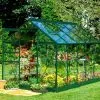 Halls Serre De Jardin En Aluminium Et Verre Horticole Popular 106 (6,2 M²) -Jardinage Soldes serre jardin aluminium verre horticole popular 106 62m 2