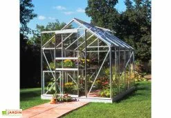 Halls Serre De Jardin En Aluminium Et Verre Horticole Popular 86 (5 M²) -Jardinage Soldes serre jardin aluminium verre horticole popular 86 5m 2
