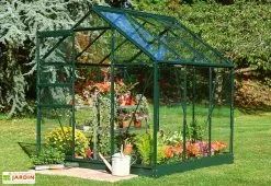 Halls Serre De Jardin En Aluminium Et Verre Popular 66 (3,8 M²) -Jardinage Soldes serre jardin aluminium verre popular 66 38m 1