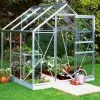 Halls Serre De Jardin En Aluminium Et Verre Popular 66 (3,8 M²) -Jardinage Soldes serre jardin aluminium verre popular 66 38m 3