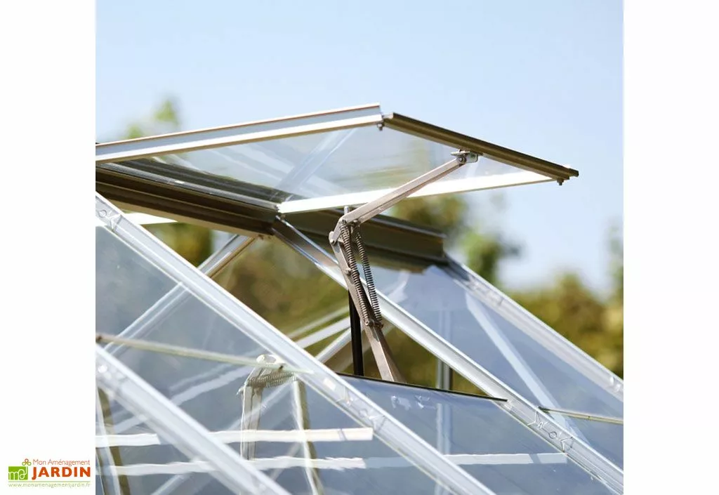 Lams Serre De Jardin En Aluminium Et Verre Trempé Essentia 10,8 M² 4 Lams Serre De Jardin En Aluminium Et Verre Trempé Essentia 10,8 M² – Image 2