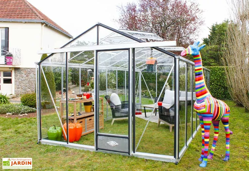 Lams Serre De Jardin En Aluminium Et Verre Trempé Essentia 18,7 M² 3 Lams Serre De Jardin En Aluminium Et Verre Trempé Essentia 18,7 M²