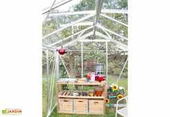 Lams Serre De Jardin En Aluminium Et Verre Trempé Essentia 7,3 M² 10 Lams Serre De Jardin En Aluminium Et Verre Trempé Essentia 7,3 M² -Jardinage Soldes serre jardin aluminium verre trempe essentia 73m 3