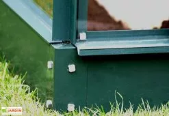 Serre De Jardin En Alu Et Verre Trempé Lams 12,9 M² - Laurus Vert -Jardinage Soldes serre jardin aluminium verre trempe laurus lams 13m2 vert 2