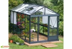 Lams Serre De Jardin En Aluminium Et Verre Trempé Luxia 10,8 M²