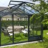 Lams Serre De Jardin En Aluminium Et Verre Trempé Luxia 16,4 M² -Jardinage Soldes serre jardin aluminium verre trempe luxia 164m