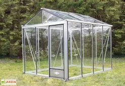 Lams Serre De Jardin En Aluminium Et Verre Trempé Luxia 7,3 M² -Jardinage Soldes serre jardin aluminium verre trempe luxia 73m