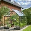 Halls Serre De Jardin En Aluminium Et Verre Trempé Qube 610 Noir 6,4 M² -Jardinage Soldes serre jardin aluminium verre trempe qube 610 noir 64m 1