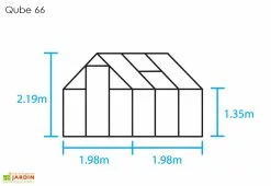 Halls Serre De Jardin En Aluminium Et Verre Trempé Qube 66 Noir 3,9 M² -Jardinage Soldes serre jardin aluminium verre trempe qube 66 noir 39m 3
